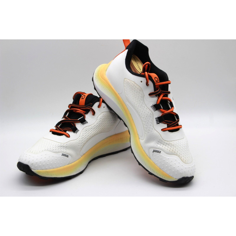 Atom By Fluchos Mens Flaying Fin Running Walking White Orange Athletic SIze 8